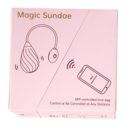Magic Motion Oeuf Vibrant Connecté Magic Sundae 6 x 3.5cm Rose